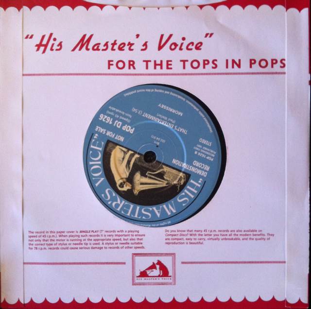 Sing Your Life - Morrissey (7”) music collectible - Main Image 2