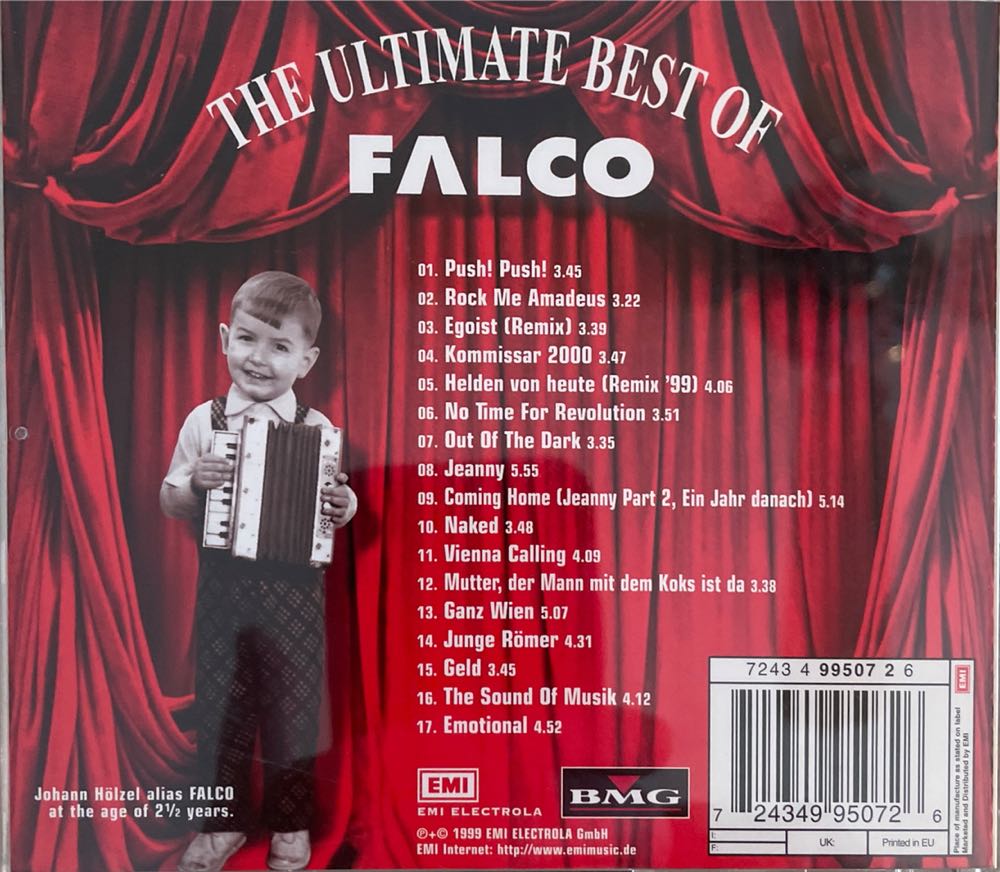 Final Curtain - Falco (CD - 71) music collectible [Barcode 724349950726] - Main Image 2