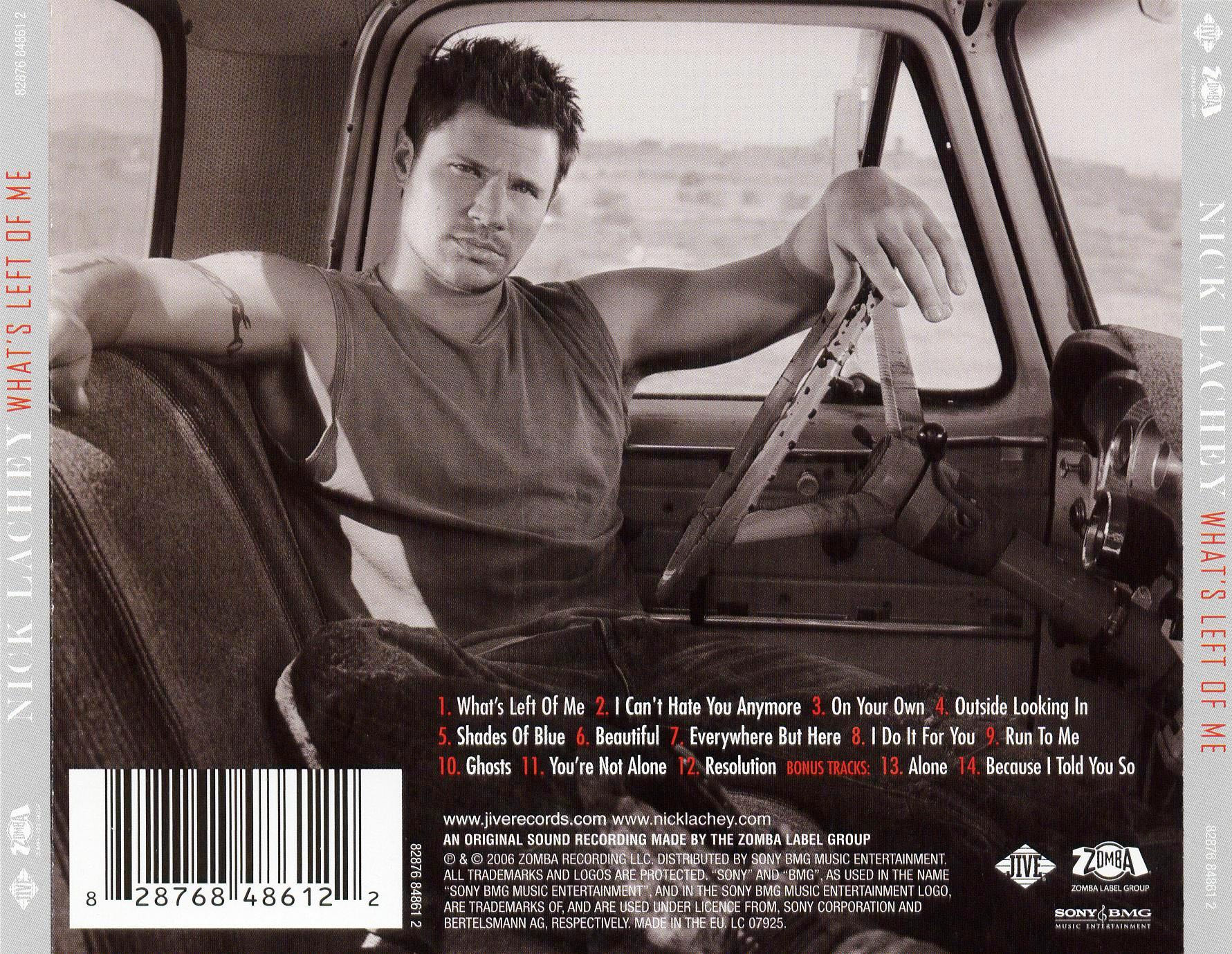 What’s Left Of Me - Nick Lachey (CD - 44) music collectible [Barcode 828768325728] - Main Image 2