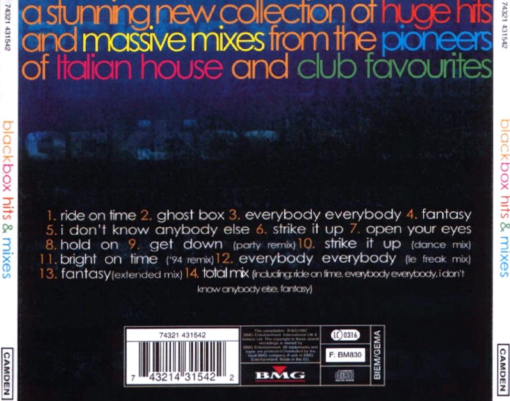 Hits and Mixes - Black Box (CD - 77) music collectible [Barcode 743214315422] - Main Image 2