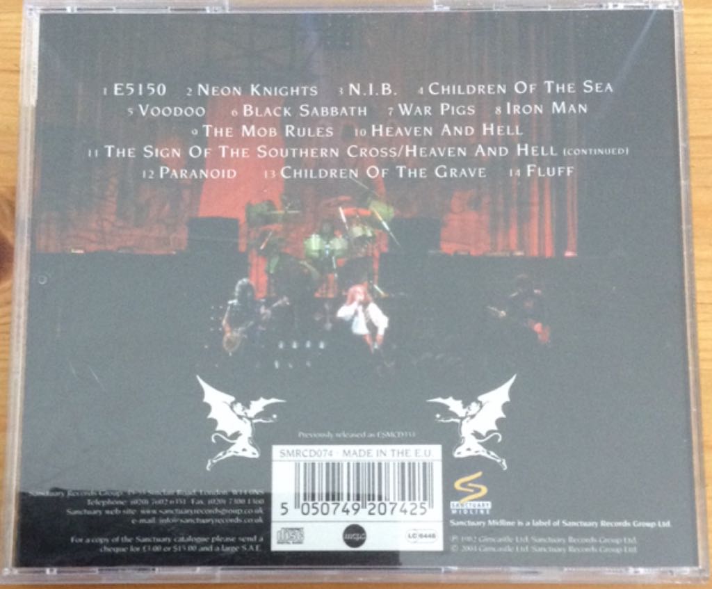 Live Evil - Black Sabbath (CD - 83) music collectible [Barcode 5050749207425] - Main Image 2