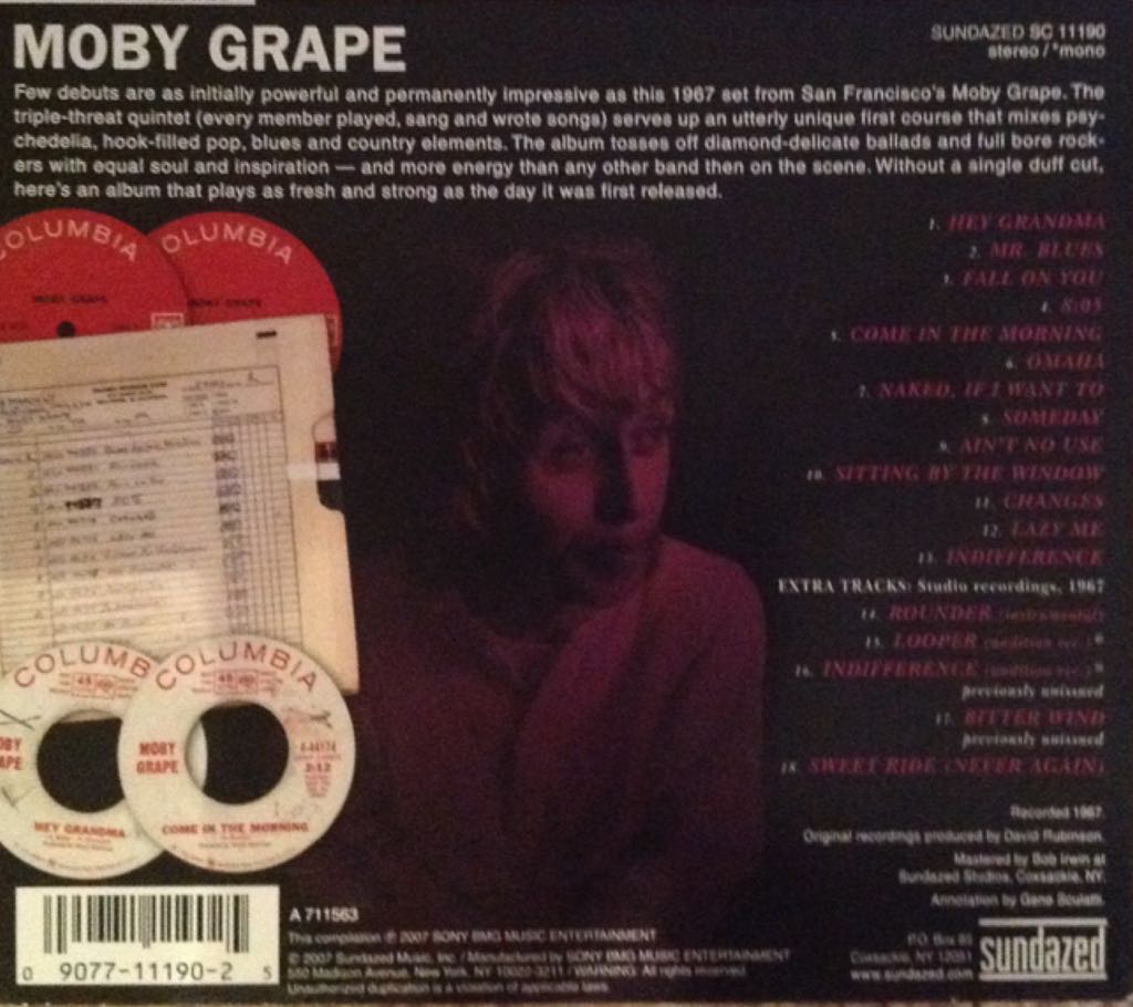 Moby Grape - Moby Grape (CD) music collectible [Barcode 090771119025] - Main Image 2