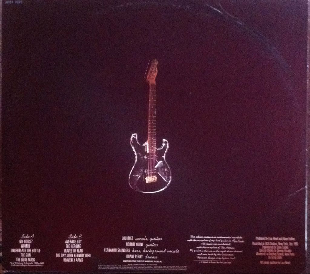 The Blue Mask - Lou Reed (12”) music collectible [Barcode 889853490813] - Main Image 2