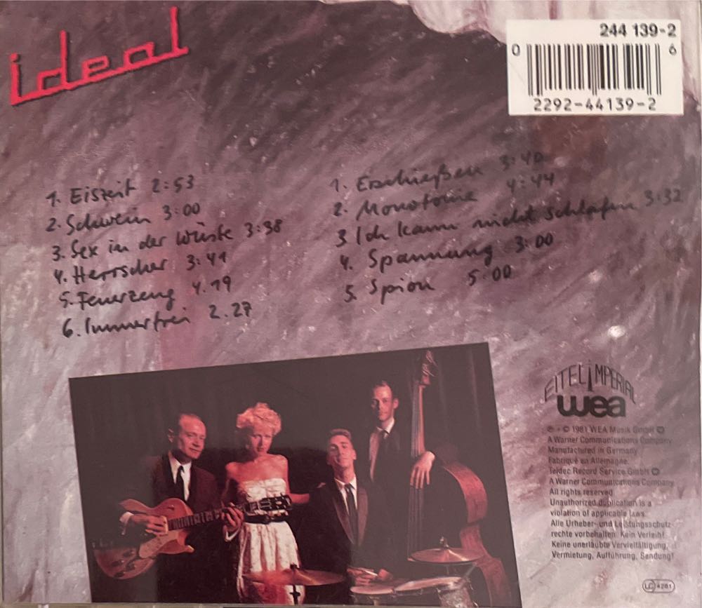 Der Ernst des Lebens - Ideal (CD - 40) music collectible [Barcode 022924413926] - Main Image 2
