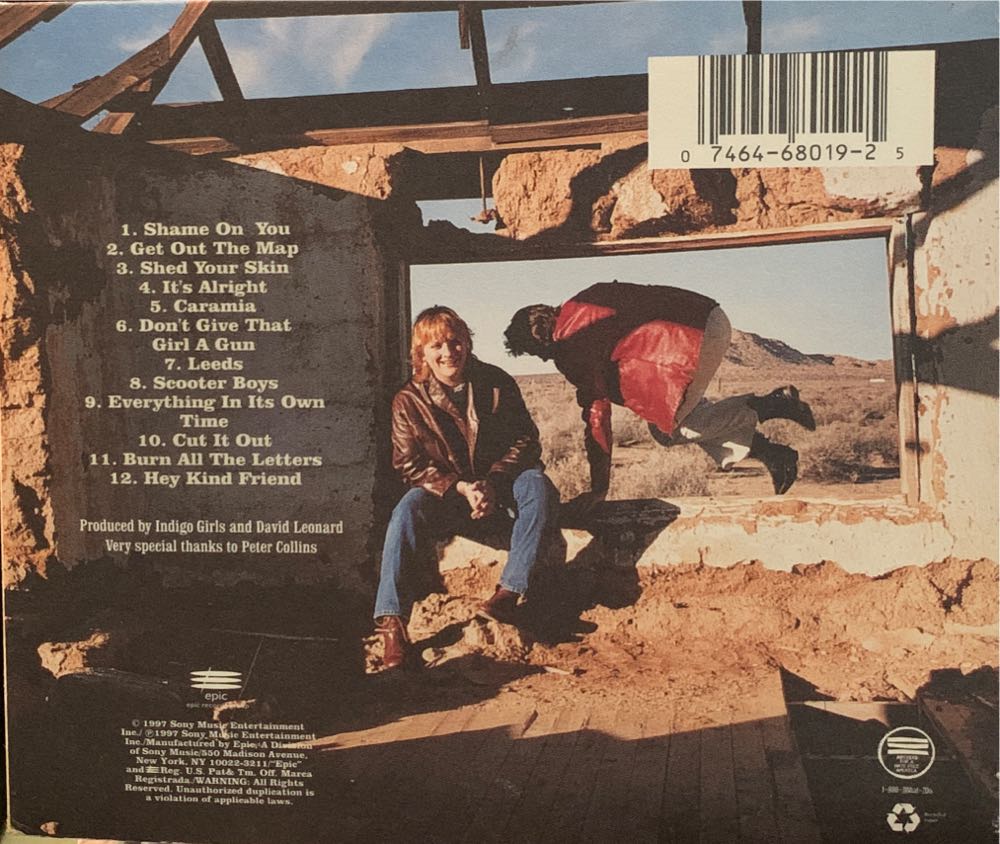 Shaming Of The Sun - Indigo Girls (CD) music collectible [Barcode 074646801925] - Main Image 2