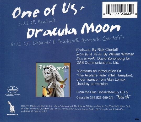 One Of Us  ( CD Single ) - Osborne, Joan (CD) music collectible [Barcode 042285236828] - Main Image 2