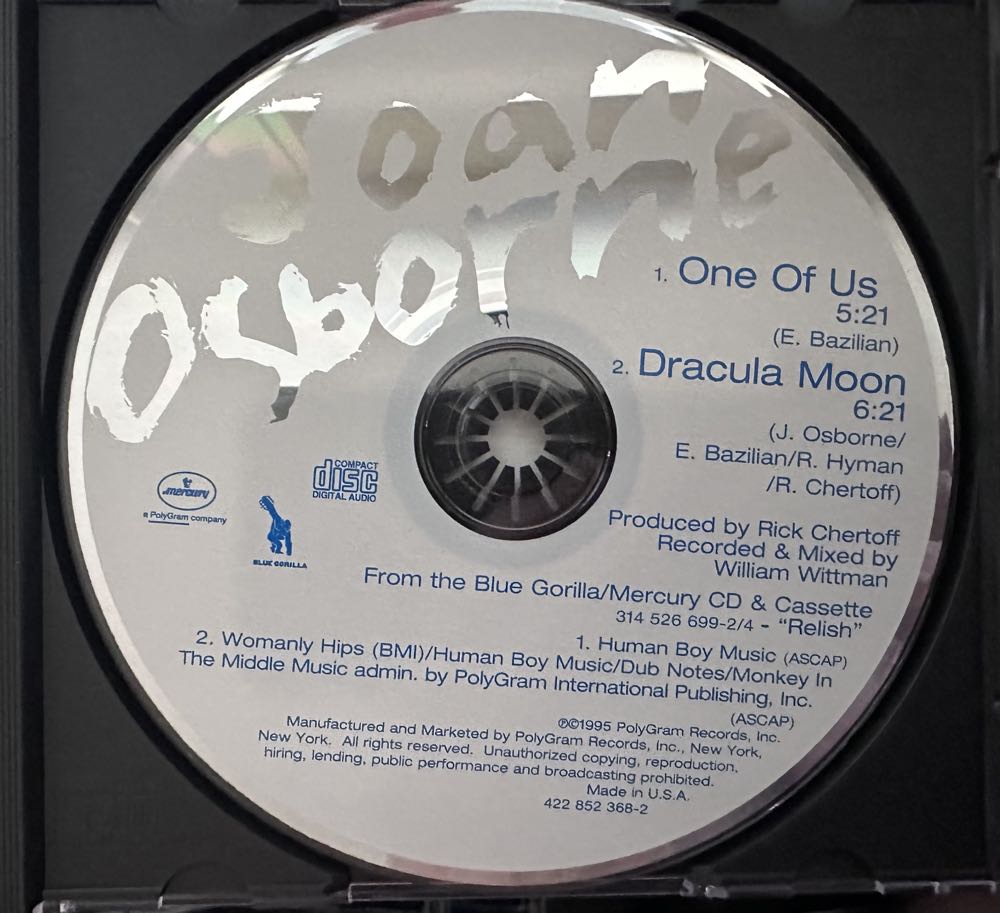 One Of Us  ( CD Single ) - Osborne, Joan (CD) music collectible [Barcode 042285236828] - Main Image 3