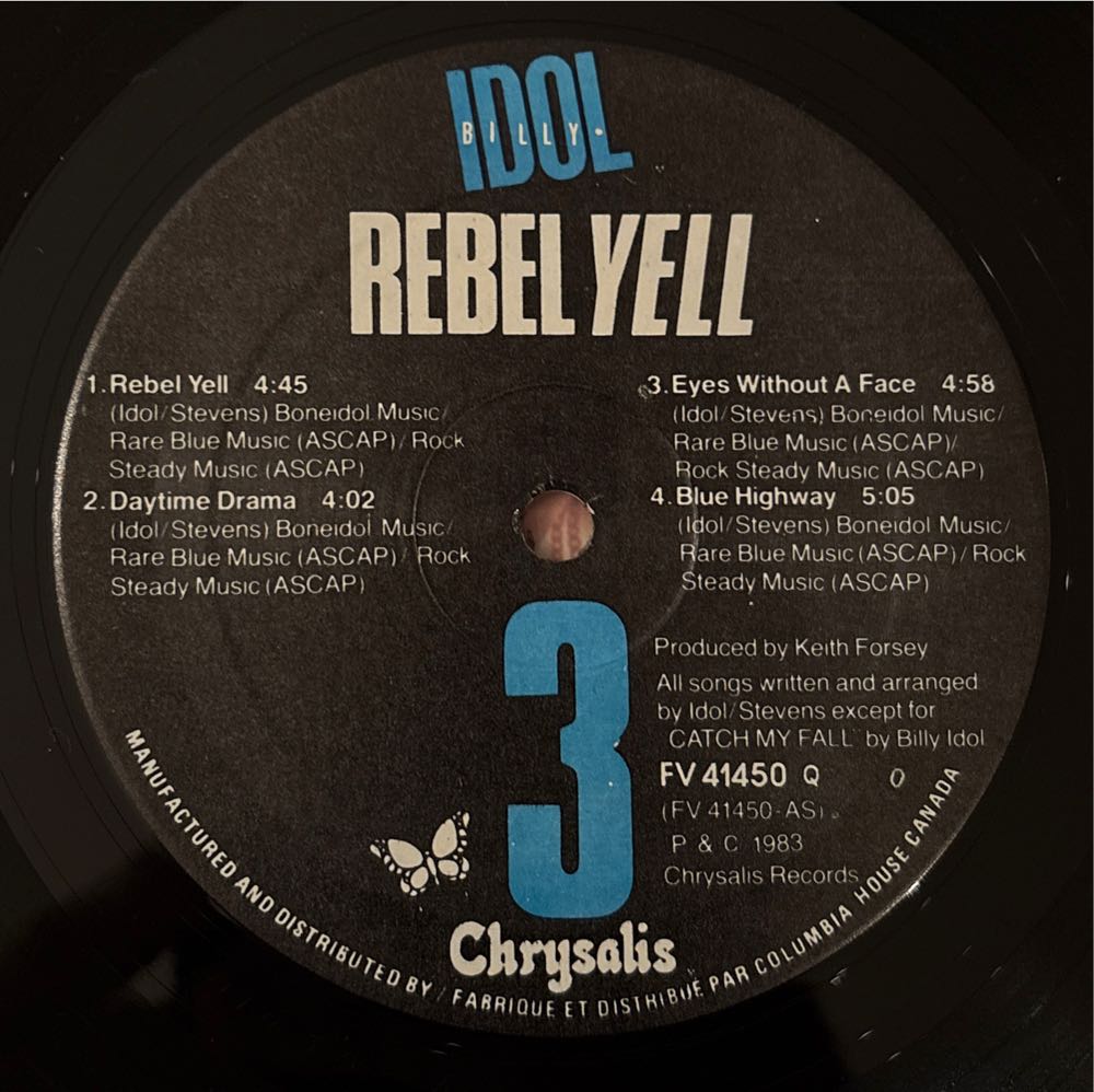 Rebel Yell - Billy Idol (12”) music collectible - Main Image 3