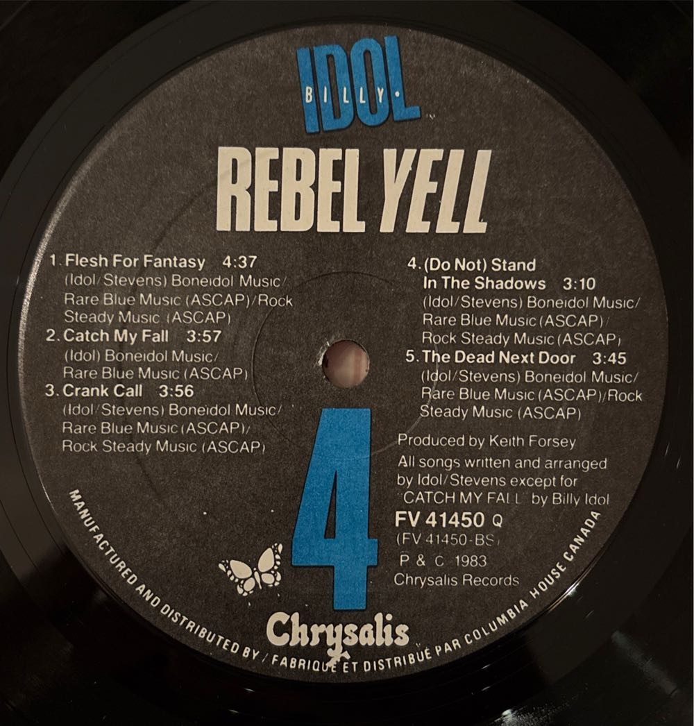 Rebel Yell - Billy Idol (12”) music collectible - Main Image 4