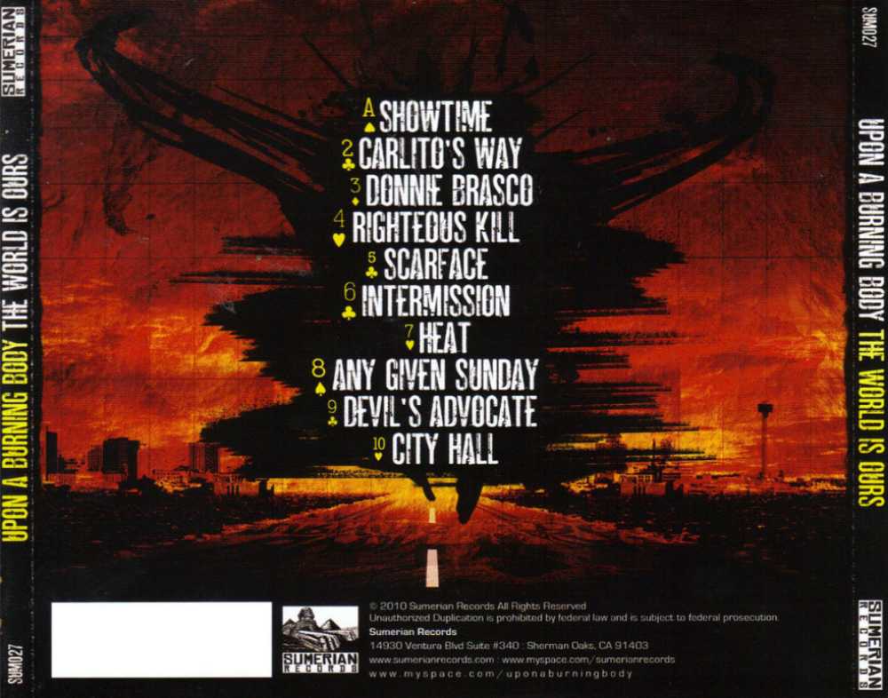 The World Is Ours - Upon A Burning Body (CD) music collectible [Barcode 894587001273] - Main Image 2