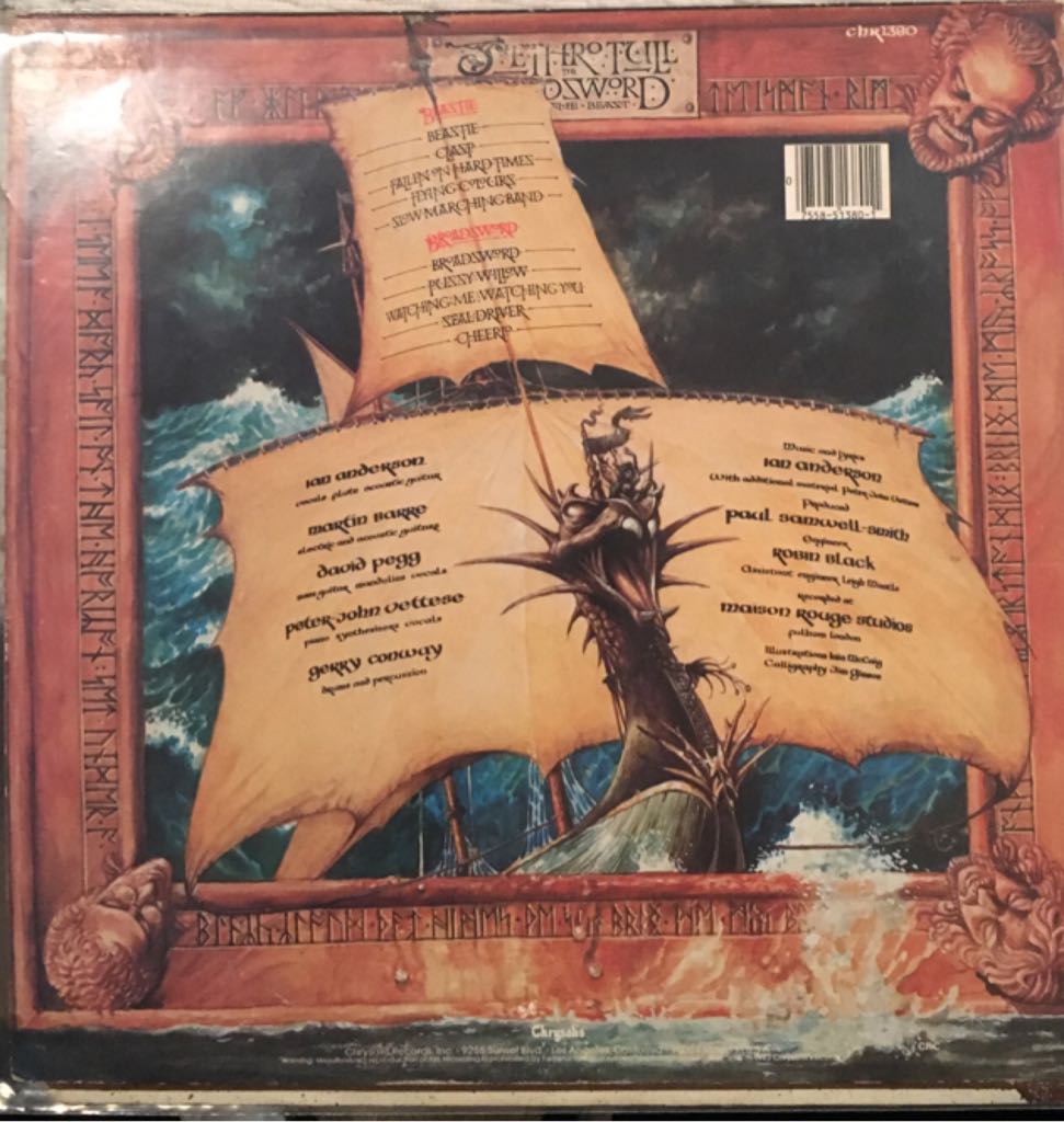 Broadsword and the Beast - Tull, Jethro (12” - 38) music collectible [Barcode 075585138011] - Main Image 2