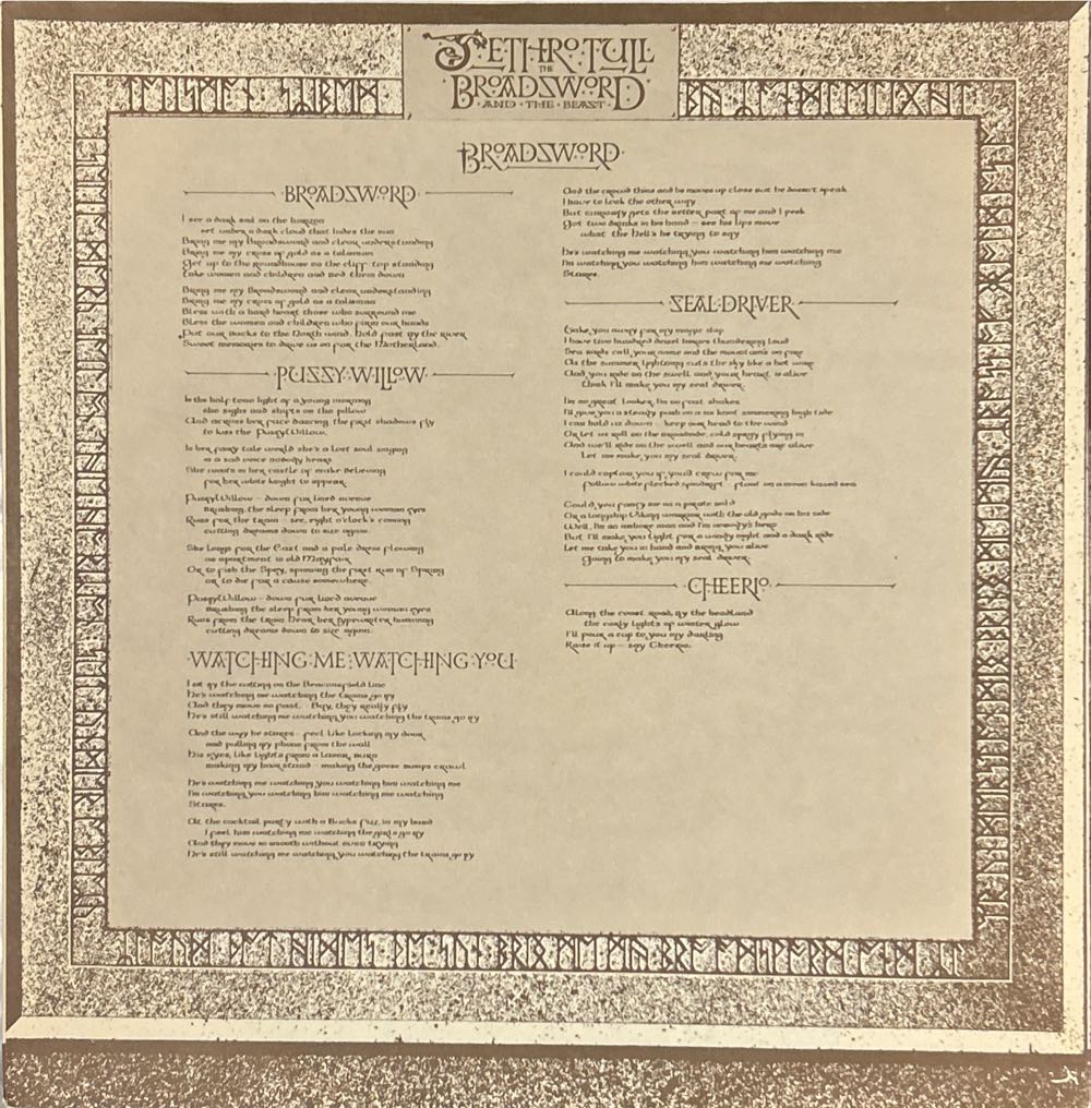 The Broadsword And The Beast - Jethro Tull (12”) music collectible - Main Image 3
