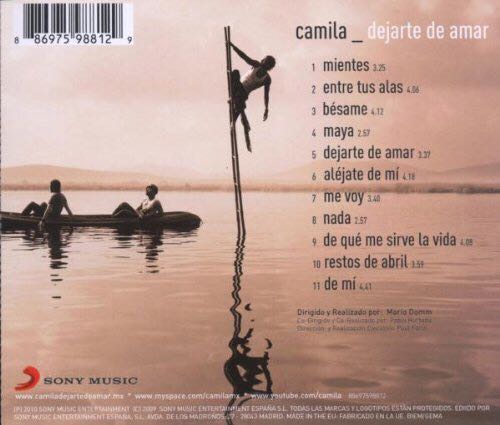 Dejarte de Amar - Camila (CD) music collectible [Barcode 886975988129] - Main Image 2