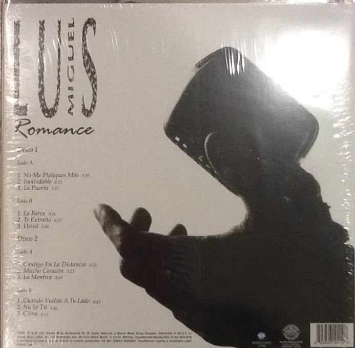 Romance - Luis Miguel (Cassette) music collectible [Barcode 825646101108] - Main Image 2