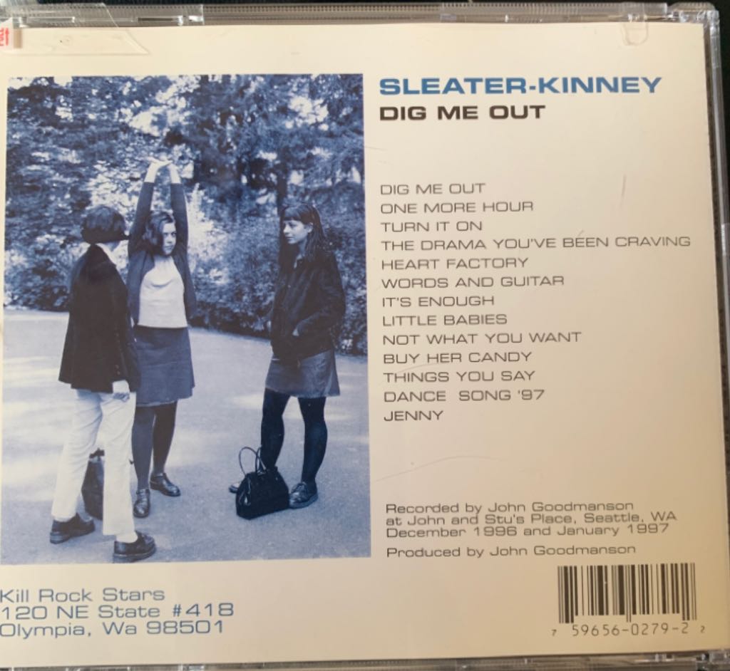 Dig Me Out - Sleater-Kinney (CD) music collectible [Barcode 759656027922] - Main Image 2