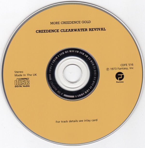 More Creedence Gold - Creedence Clearwater Revival (CD - 40) music collectible [Barcode 090204020195] - Main Image 4