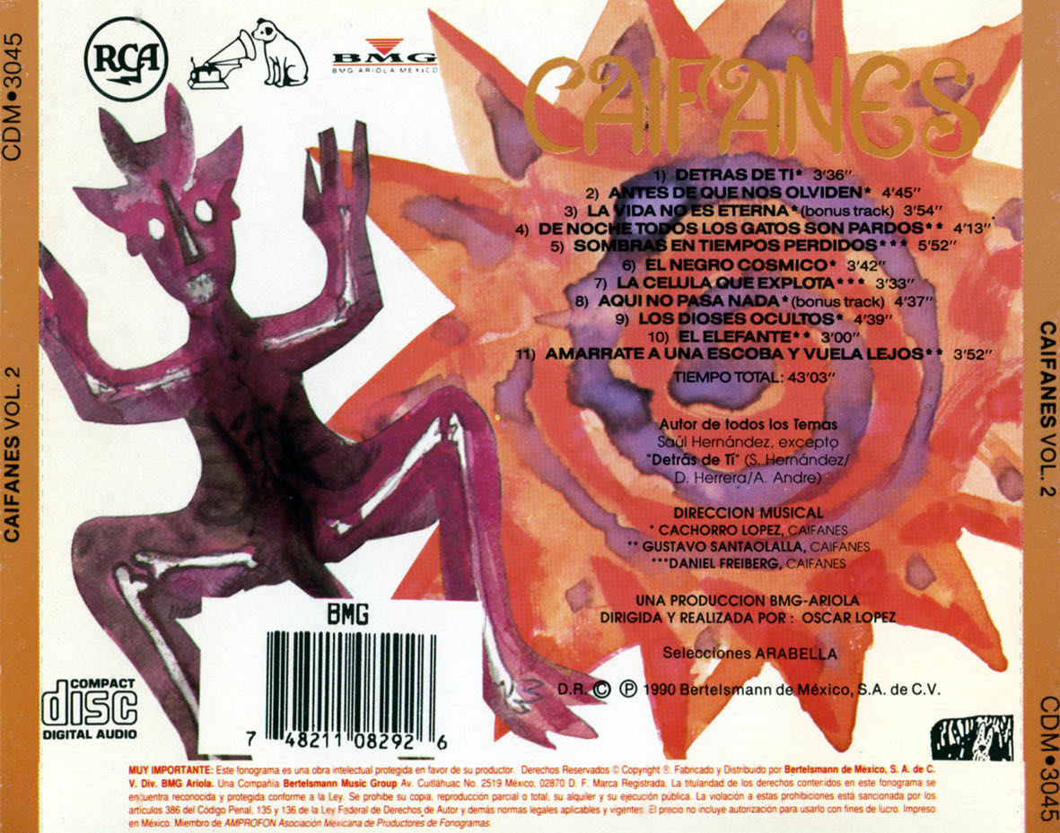 El Diablito - Caifanes (CD) music collectible [Barcode 748211082926] - Main Image 2