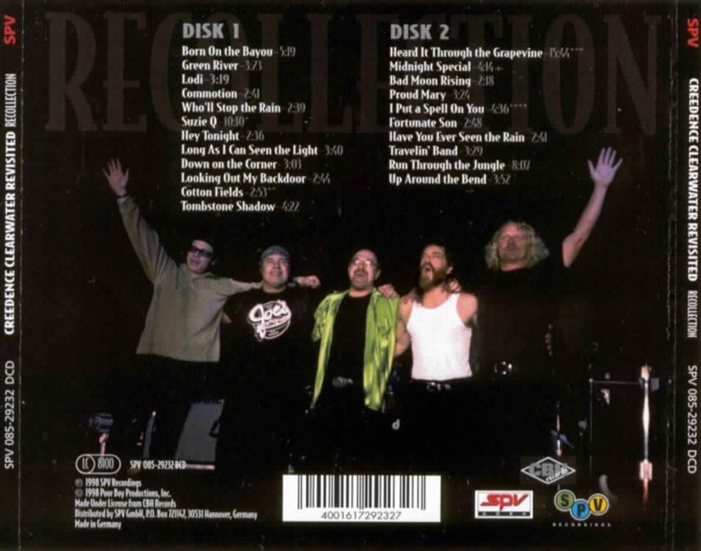 Recollection - Creedence Clearwater Revisited (CD) music collectible [Barcode 044006719122] - Main Image 2