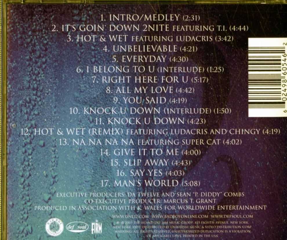 112: Hot & Wet - 112 (CD - 70) music collectible [Barcode 602498605462] - Main Image 3