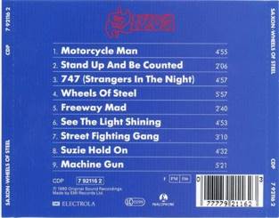 Wheels of Steel - Saxon (CD - 3856) music collectible [Barcode 077779211623] - Main Image 2