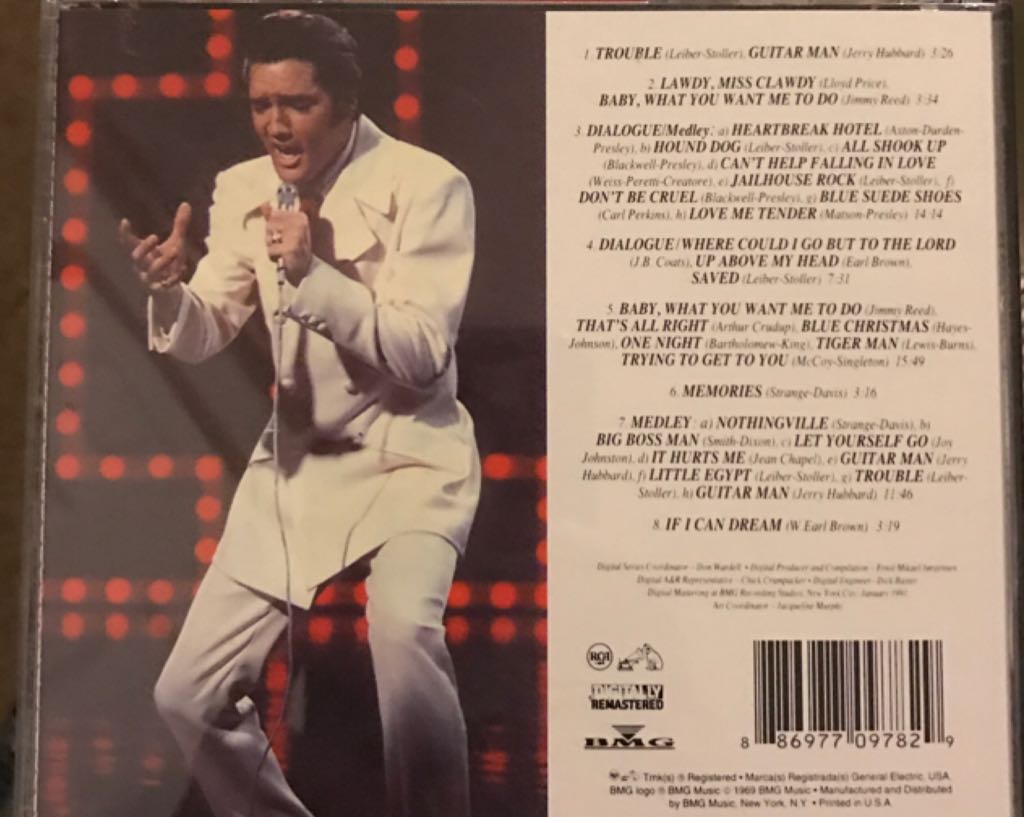 Nbc-Tv Special - Elvis Presley (CD) music collectible [Barcode 886977097829] - Main Image 2