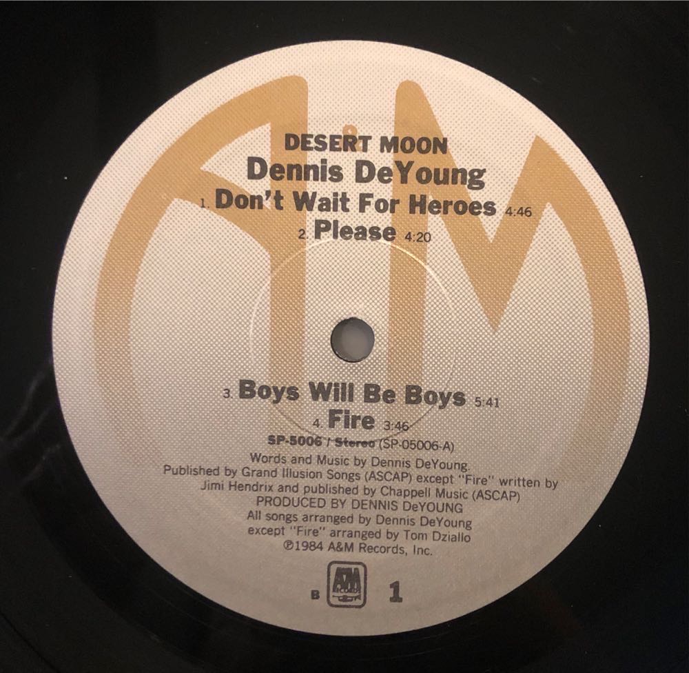 Desert Moon - DeYoung, Dennis (12”) music collectible - Main Image 3