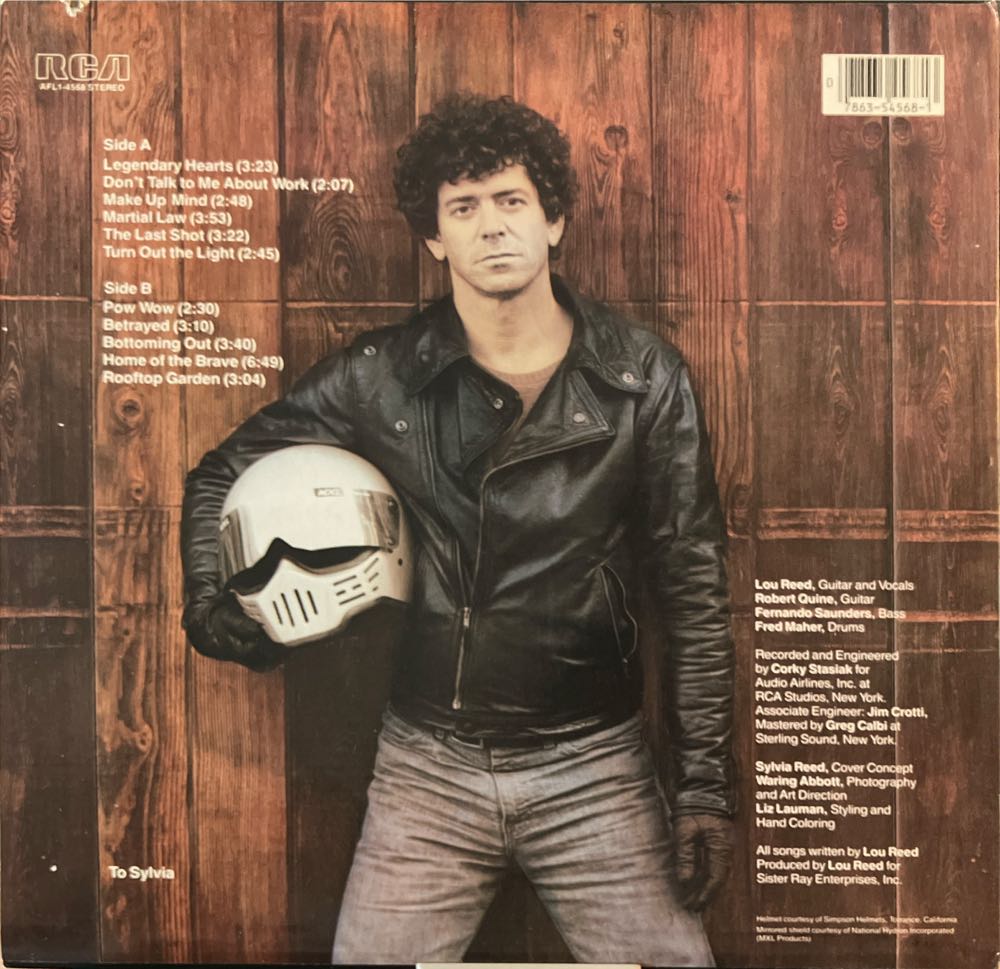 Legendary Hearts - Velvet Underground, Lou Reed (12” - 38) music collectible [Barcode 078635456813] - Main Image 2