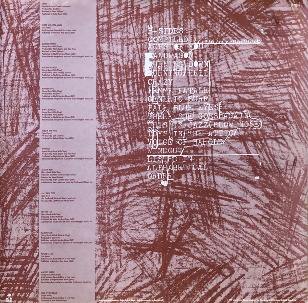 Dead Letter Office - R.E.M. (12” - 43) music collectible [Barcode 044797005411] - Main Image 3