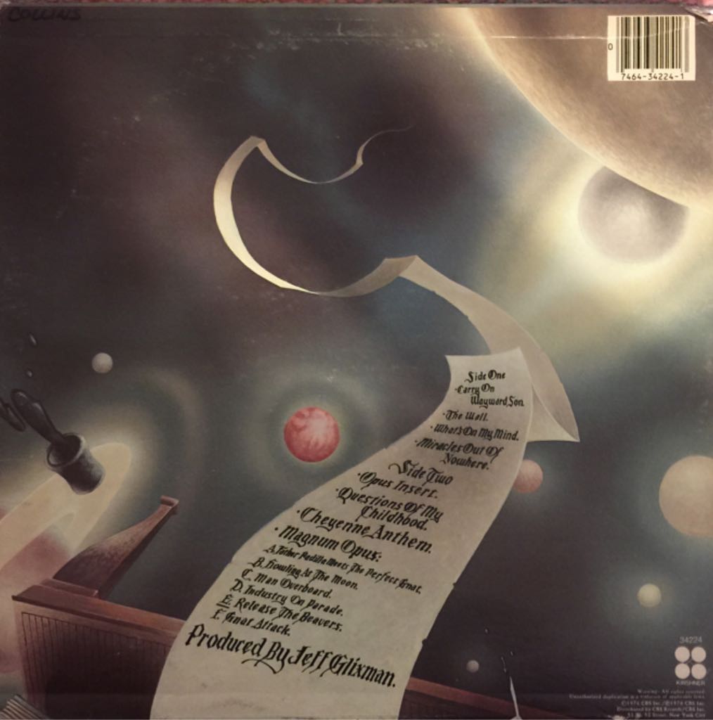 Leftoveture - Kansas (12”) music collectible [Barcode 074643422413] - Main Image 2