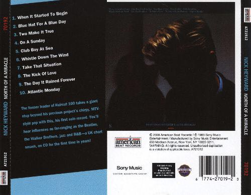 North Of A Miracle - Nick Heyward (CD) music collectible [Barcode 743218958120] - Main Image 2