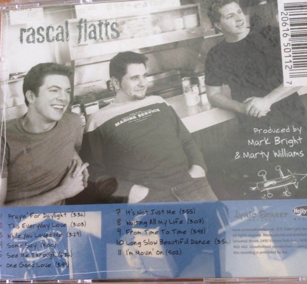 Rascal Flatts - Rascal Flatts (CD - 44) music collectible [Barcode 720616501127] - Main Image 2