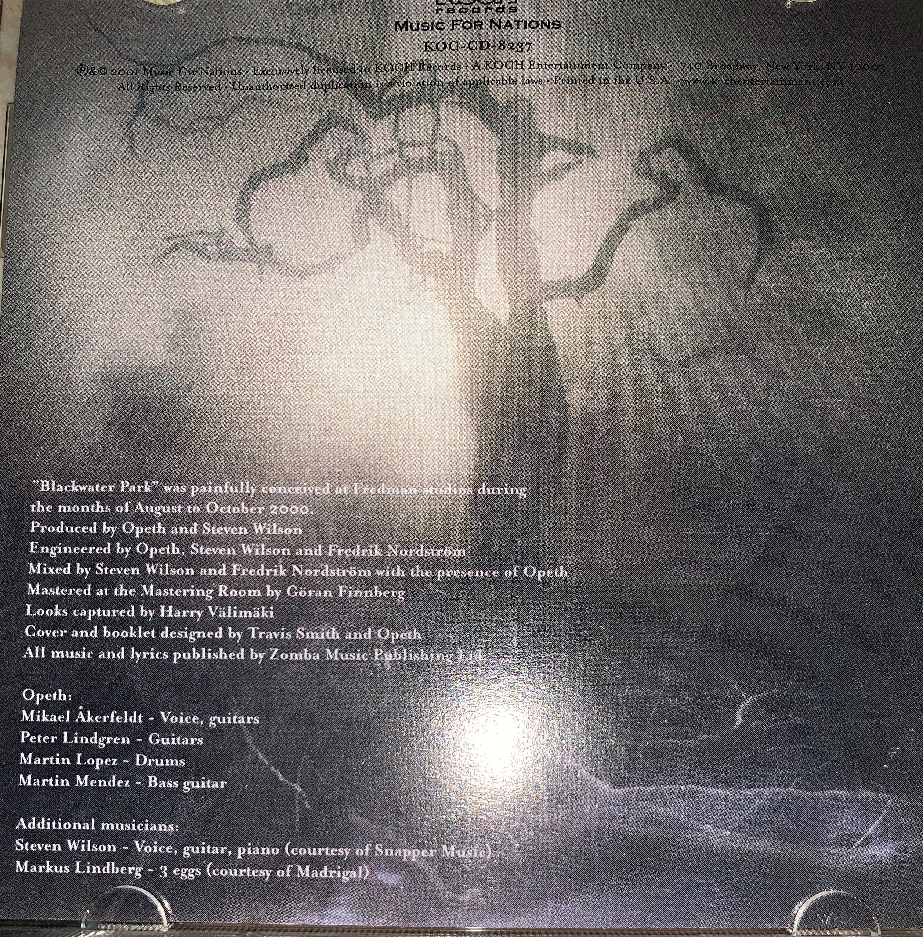 Blackwater Park - Opeth (CD - 67:13) music collectible [Barcode 099923823728] - Main Image 4