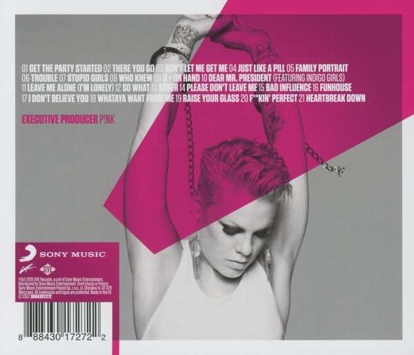 Greatest Hits...So Far!!! - Pink (CD) music collectible [Barcode 886978072627] - Main Image 2