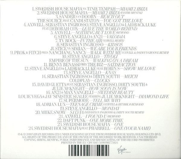 Until One - Swedish House Mafia (CD - 1:19:56) music collectible [Barcode 5099990775024] - Main Image 2