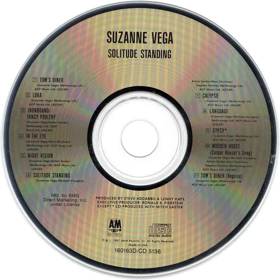 Solitude Standing - Suzanne Vega (CD - 44) music collectible [Barcode 082839513623] - Main Image 4