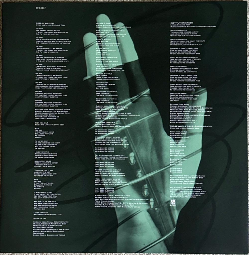 Days of open hand - Vega, Suzanne (12” - 46) music collectible [Barcode 082839529587] - Main Image 3