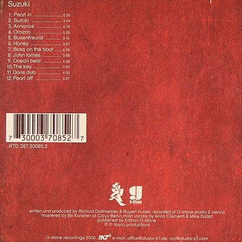 Suzuki - Tosca (CD) music collectible [Barcode 730003708527] - Main Image 2