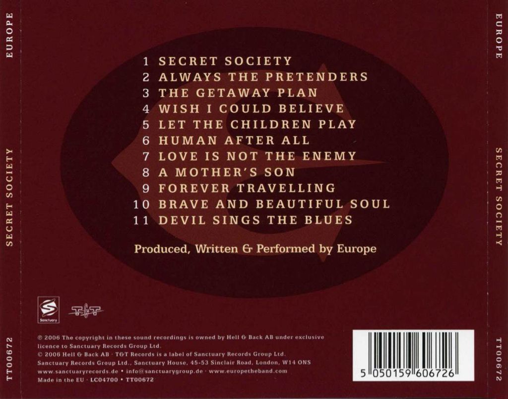 Secret Society - Europe (CD) music collectible [Barcode 8804775025815] - Main Image 2
