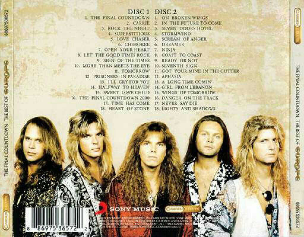 The Final Countdown - Europe (CD) music collectible [Barcode 886975375028] - Main Image 2