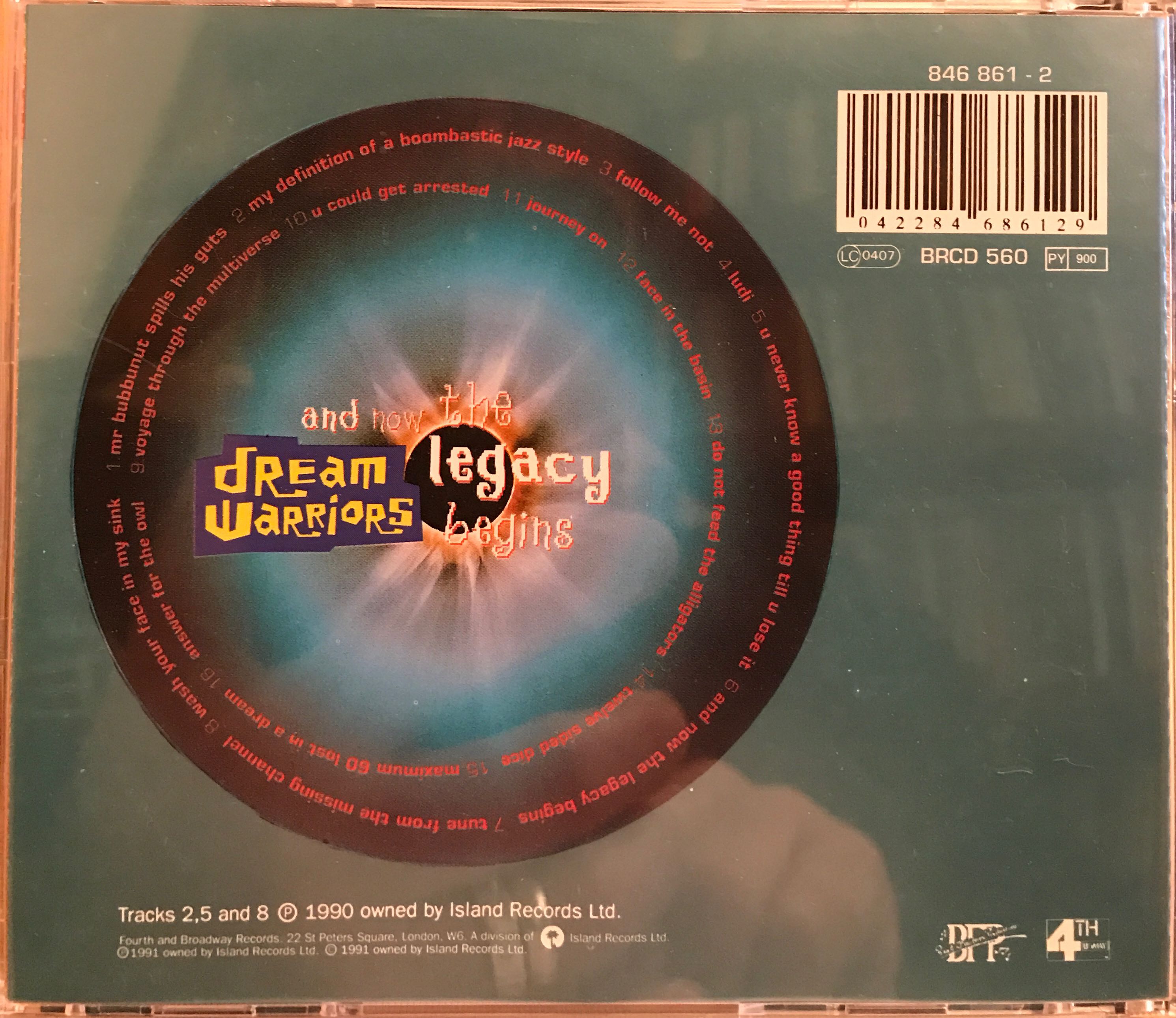 And Now The Legacy Begins - Dream Warriors (CD) music collectible [Barcode 042284686129] - Main Image 2