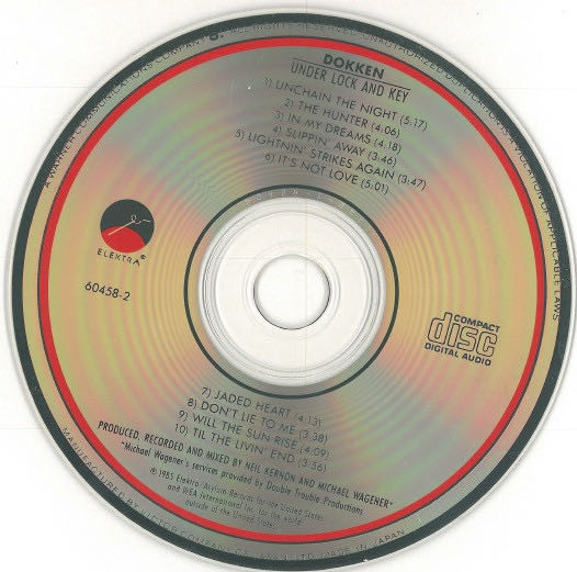 CD : Under Lock And Key - Dokken (CD - 42) music collectible [Barcode 075596045827] - Main Image 3