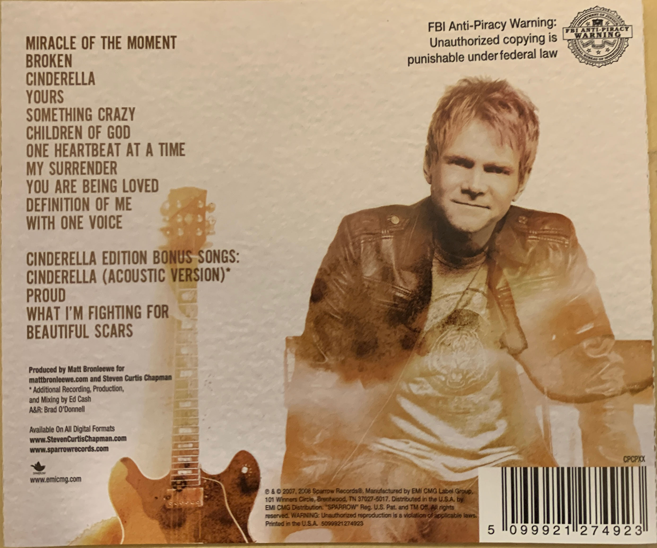 This Moment - Cinderella Edition - Chapman, Steven Curtis (CD) music collectible [Barcode 5099921274923] - Main Image 2