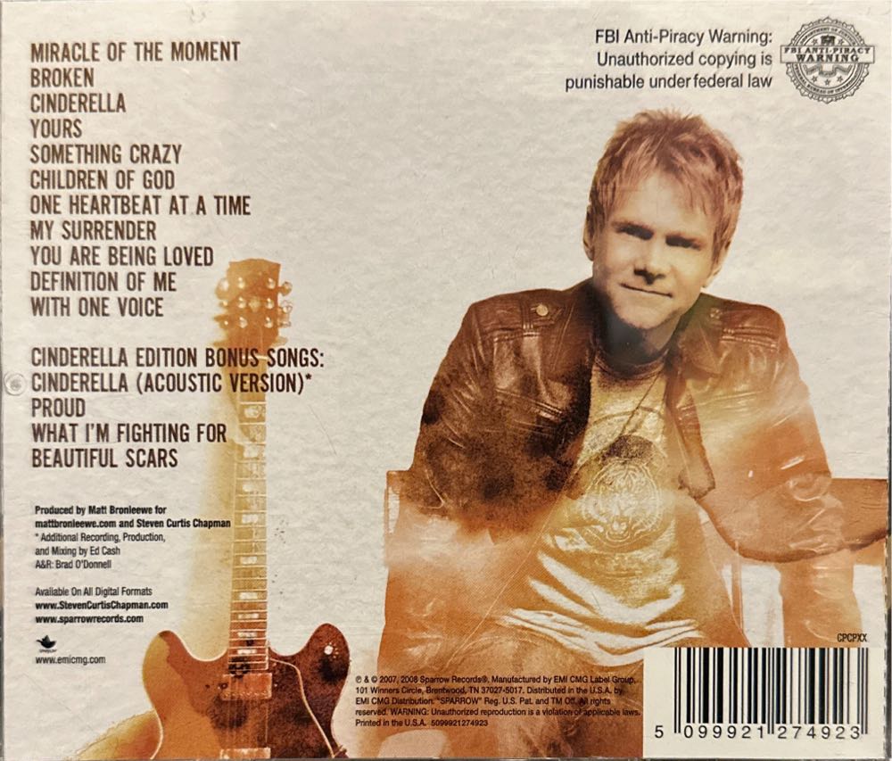 This Moment - Cinderella Edition - Chapman, Steven Curtis (CD) music collectible [Barcode 5099921274923] - Main Image 4