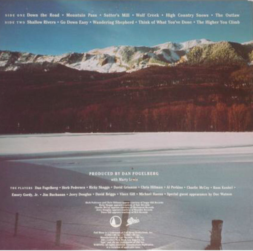 High Country Snows - Dan Fogelberg (CD - 40) music collectible [Barcode 886972407524] - Main Image 2