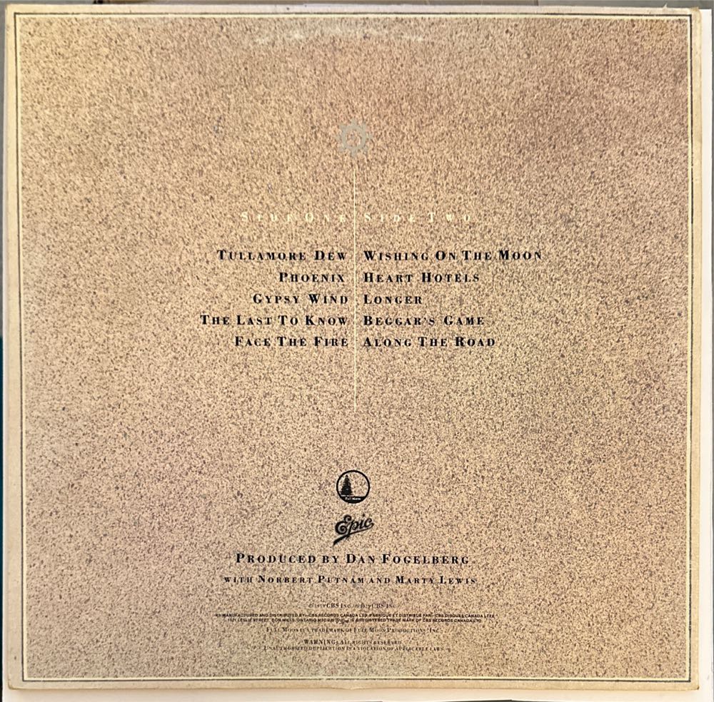 Phoenix - Fogelberg, Dan (12”) music collectible [Barcode 07464356342] - Main Image 2
