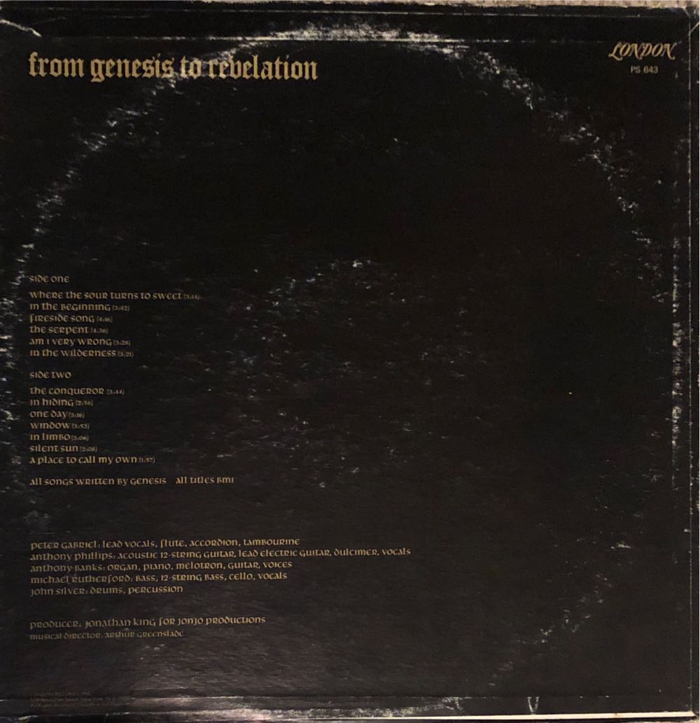 From Genesis To Revelation - Genesis (12” - 45) music collectible - Main Image 2