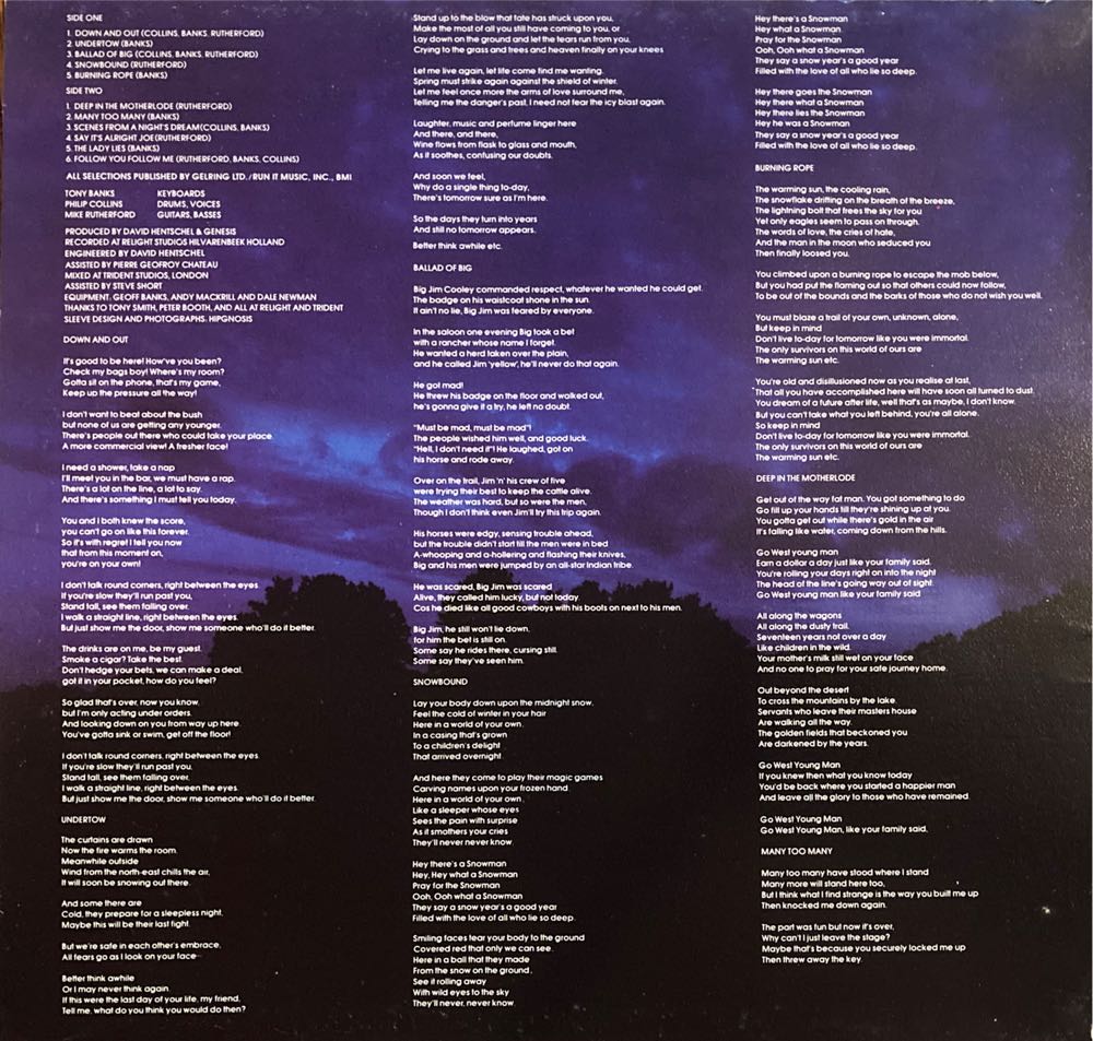 ...and Then There Were Three... - Genesis (12”) music collectible - Main Image 3