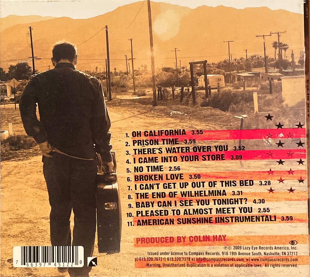 American Sunshine - Colin Hay (CD) music collectible [Barcode 766397451220] - Main Image 2