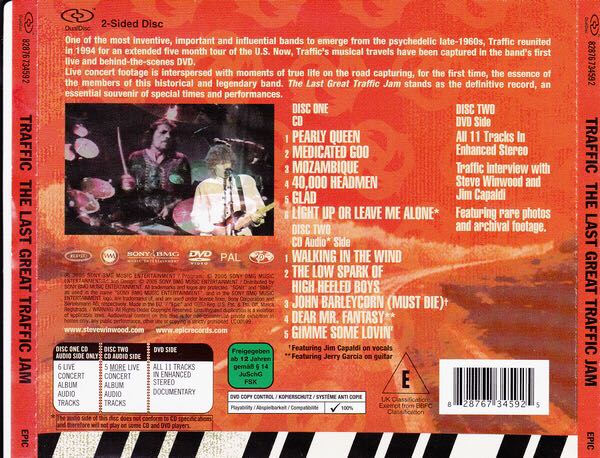The Last Great Traffic Jam - Traffic (CD) music collectible [Barcode 827969768822] - Main Image 2