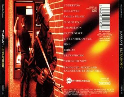 Ultraphobic - Warrant (CD-R - 43) music collectible [Barcode 060768720329] - Main Image 2